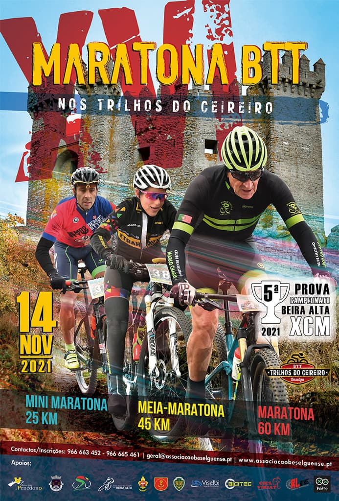 Cartaz de XVI Maratona de BTT Trilhos do Ceireiro