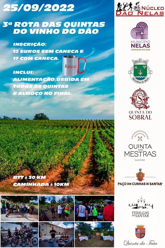 Cartaz de 3ª Rota das Quintas do Vinho do Dão