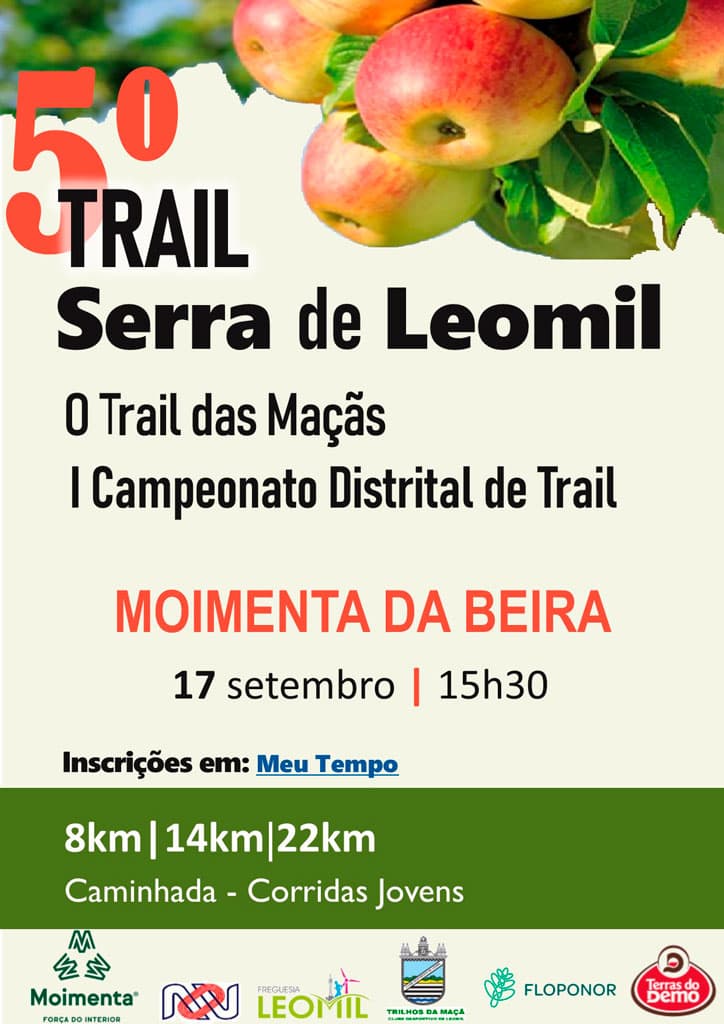 Cartaz de V Trail Serra de Leomil - O Trail das Maças
