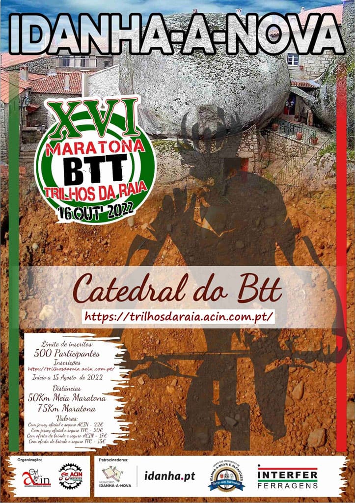 Cartaz de Maratona BTT Trilhos da Raia