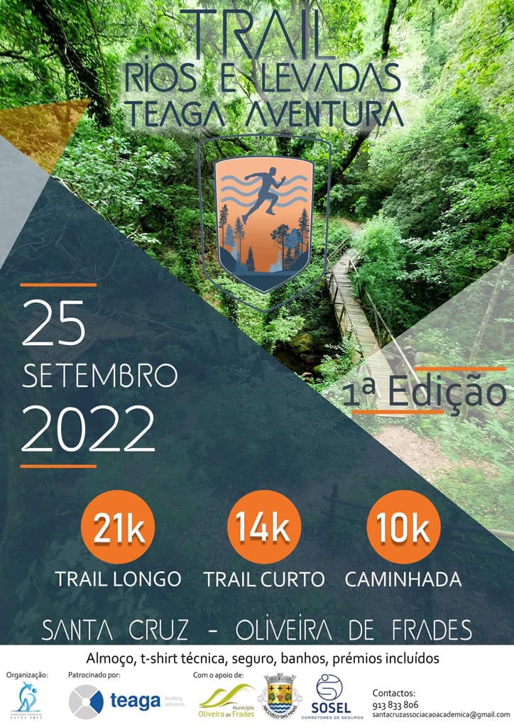 Cartaz de Trail Rios e Levadas Teaga Aventura
