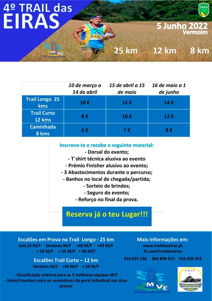 Cartaz de 4º Trail das Eiras