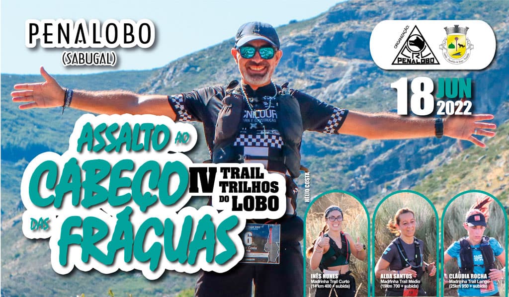 Cartaz de IV Trail Trilhos do Lobo "Assalto ao Cabeço das Fráguas"