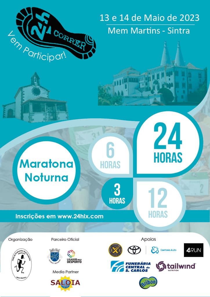 Cartaz de 24H A CORRER MEM MARTINS 2023