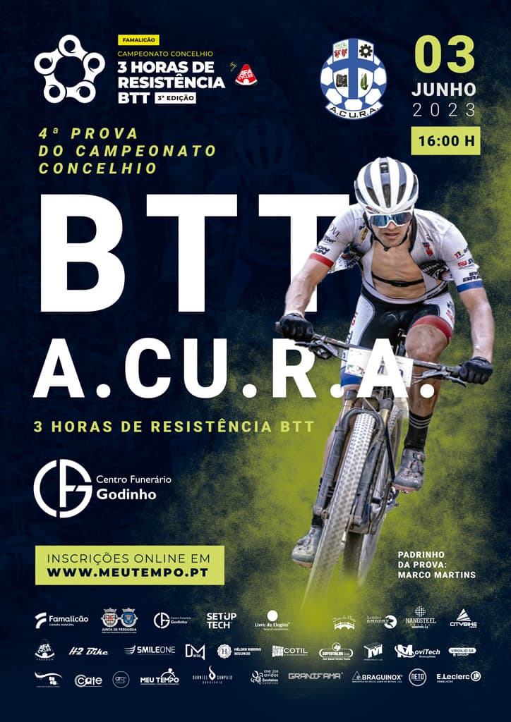 Cartaz de 3h Resistência BTT A.CU.R.A./Centro Funerário Godinho (4ª Edição)
