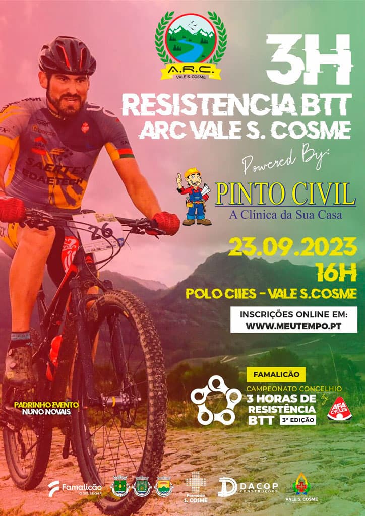 Cartaz de 3h Resistência BTT - ARCVSCosme