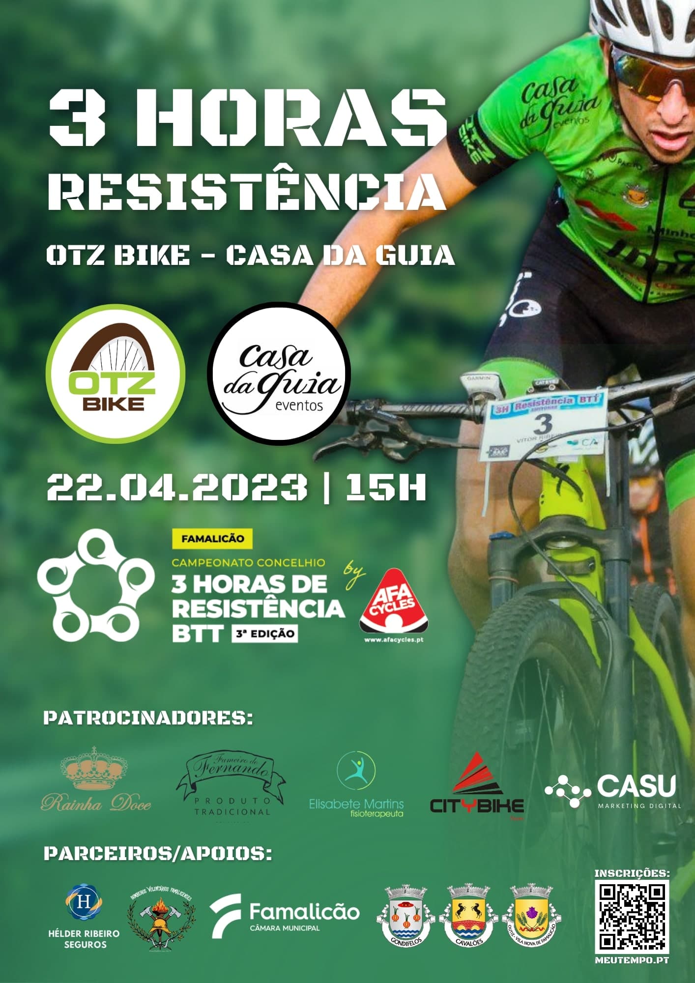 Cartaz de 3h Resistência OTZ Bike – Casa da Guia