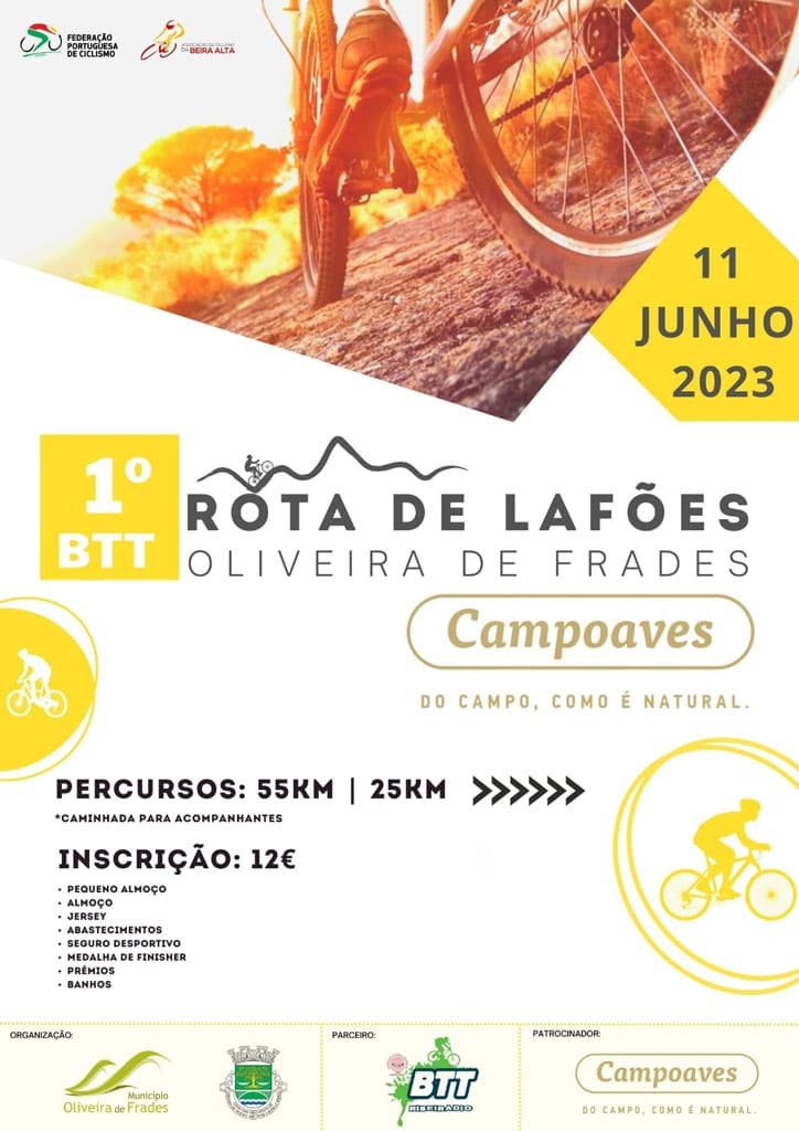 Cartaz de 1º BTT Rota de Lafões 
