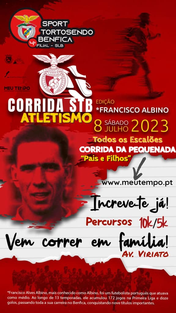 Cartaz de Corrida Sport Tortosendo e Benfica "Edição Francisco Albino"
