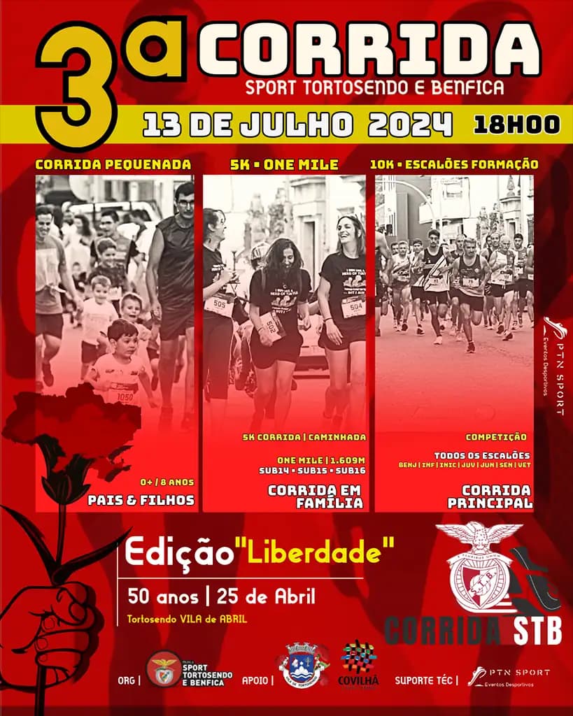 Cartaz de 3ª CORRIDA STB - Edição "Liberdade" 2024 