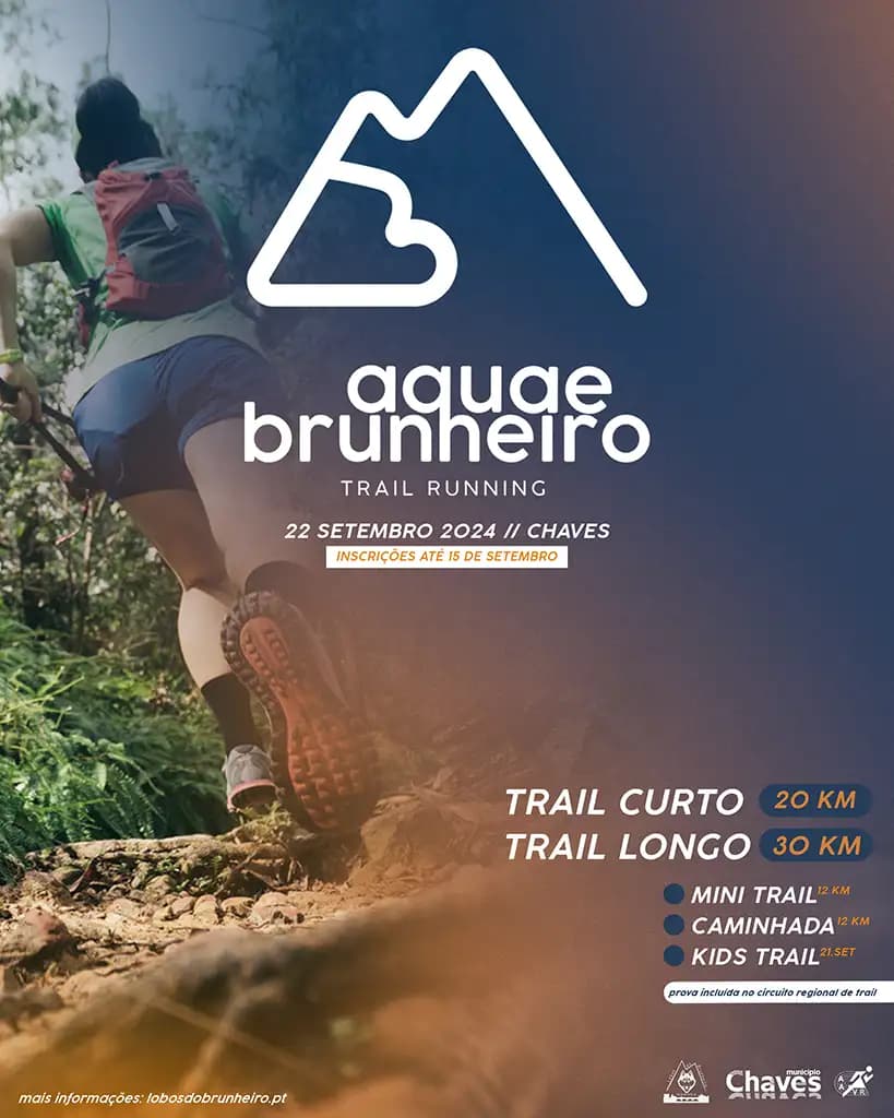 Cartaz de Aquae Brunheiro Trail Running 2024