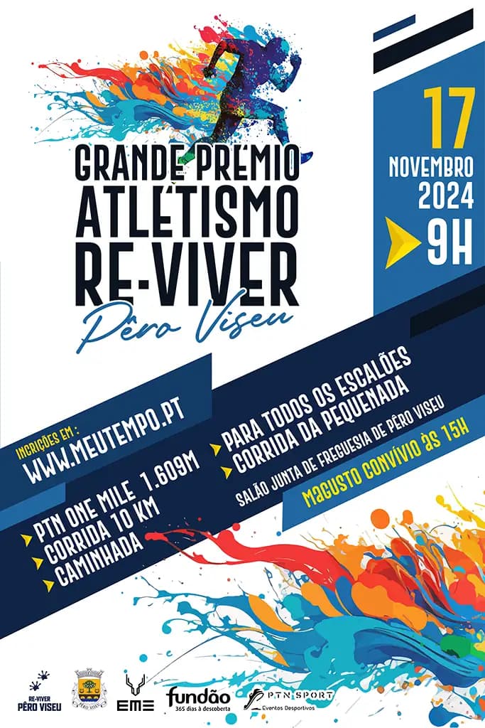 Cartaz de Grande Prémio Atletismo Re-Viver Pêro Viseu