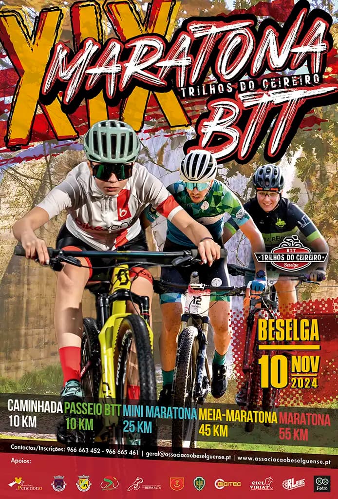 Cartaz de XIX Maratona BTT Nos Trilhos do Ceireiro