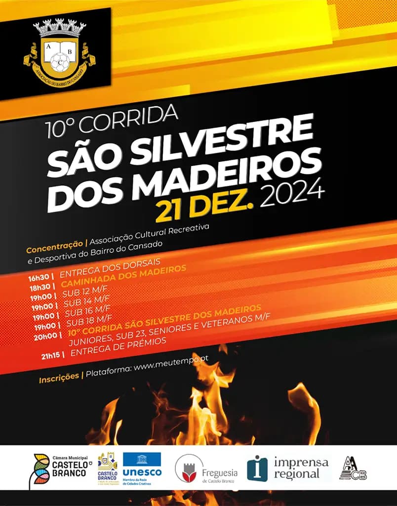Cartaz de 10º Corrida São Silvestre dos Madeiros