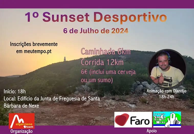 Cartaz de 1º Sunset Desportivo Santa Bárbara de Nexe