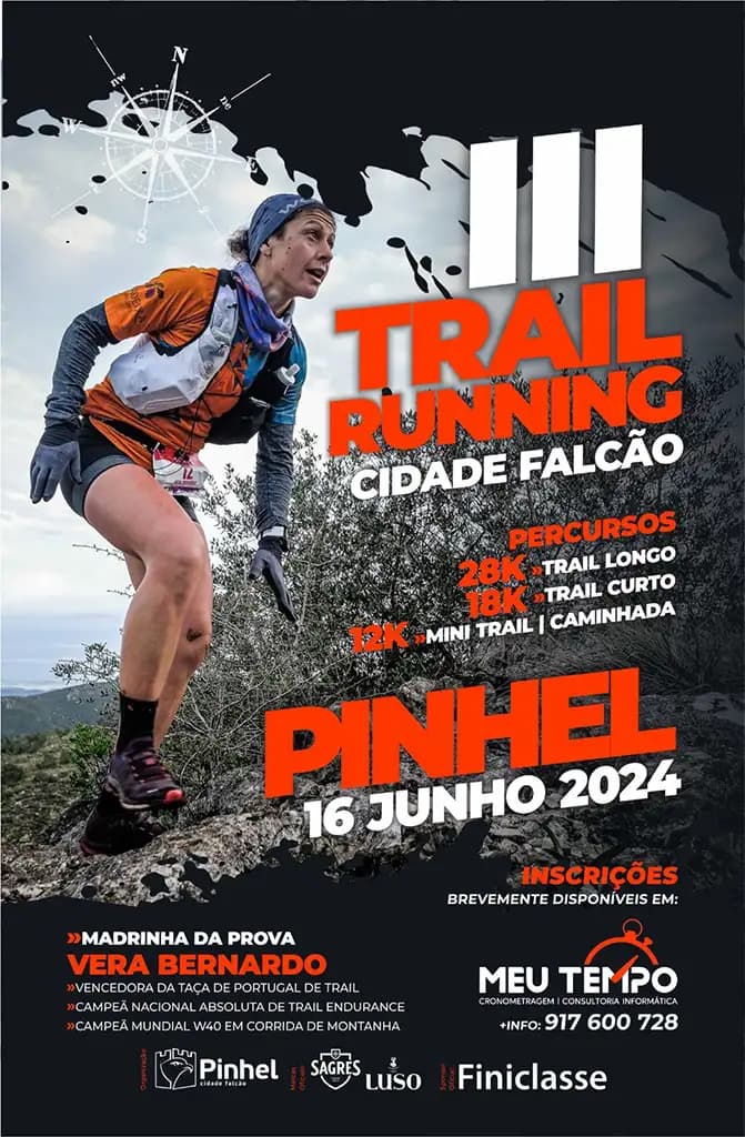 Cartaz de 3º Trail Run Pinhel Cidade Falcão
