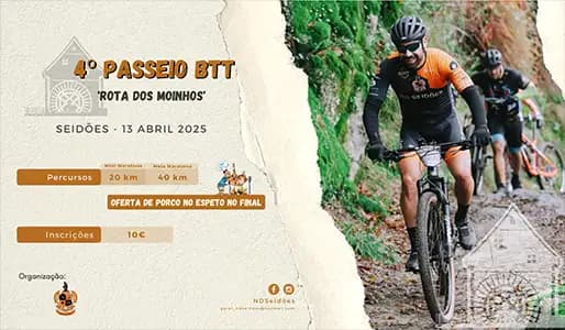4º Passeio BTT 'Rota dos Moinhos'
