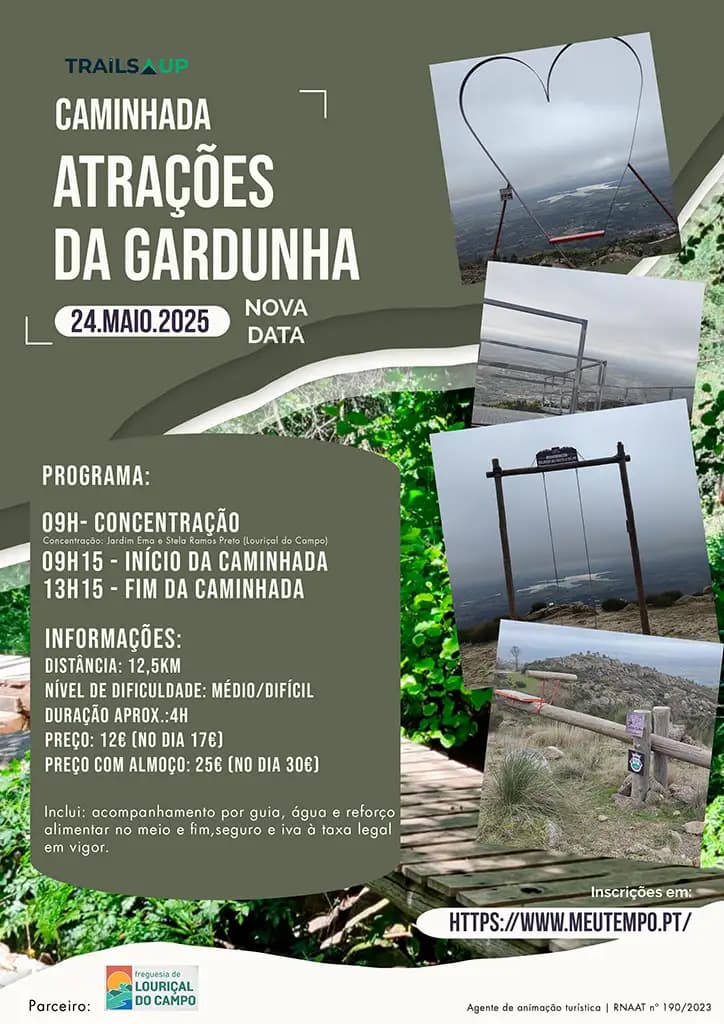 Cartaz de Caminhada Atrações da Gardunha