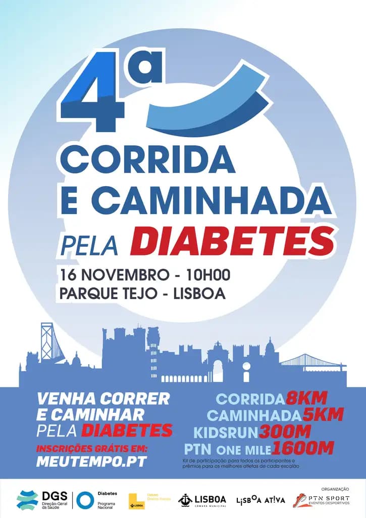 Cartaz de 4ª Edição | Correr/Caminhar pela Diabetes