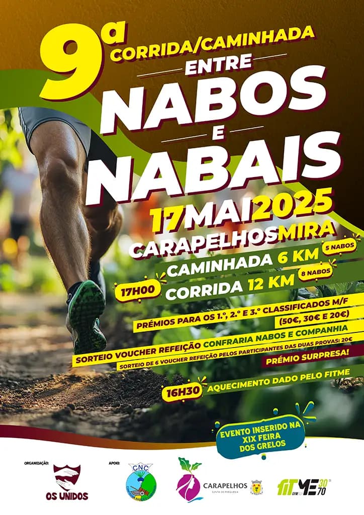 Cartaz de 9ª Corrida Entre Nabos e Nabais