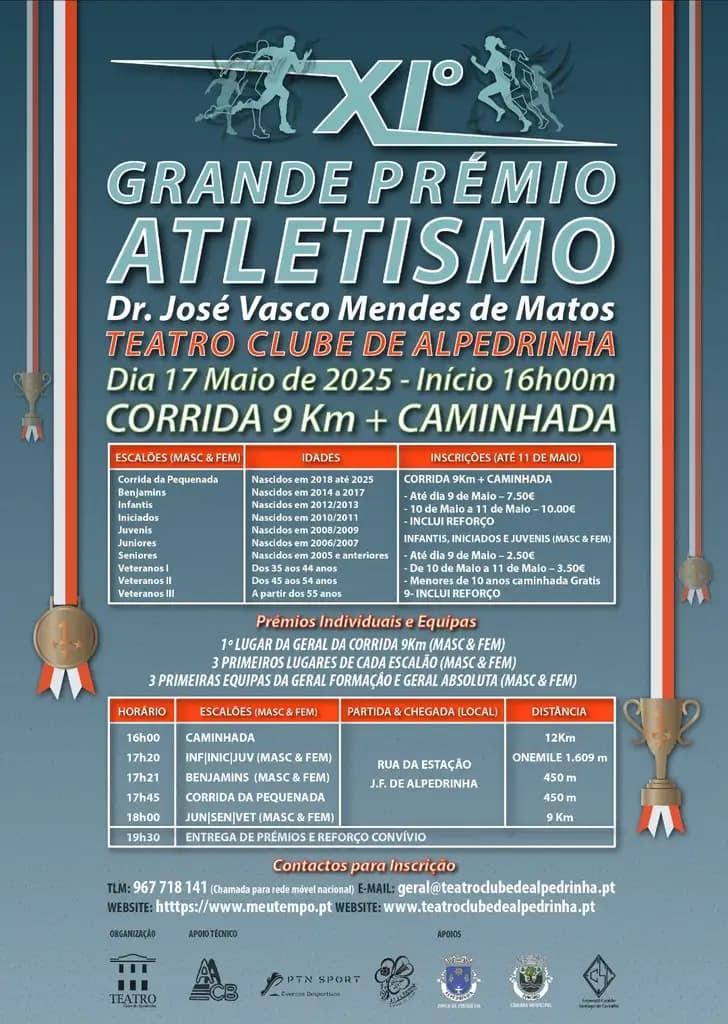 Cartaz de XI GP de Atletismo "Dr.José Vasco Mendes de Matos" Alpedrinha