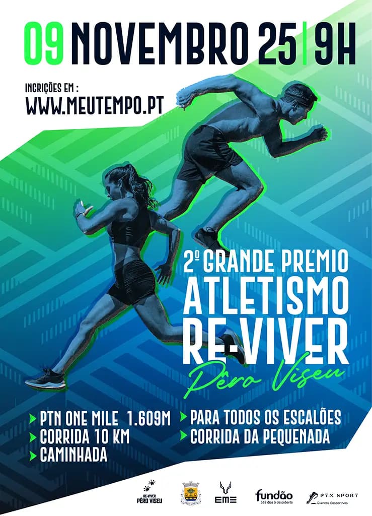 Cartaz de Grande Prémio Atletismo Re-Viver Pêro Viseu