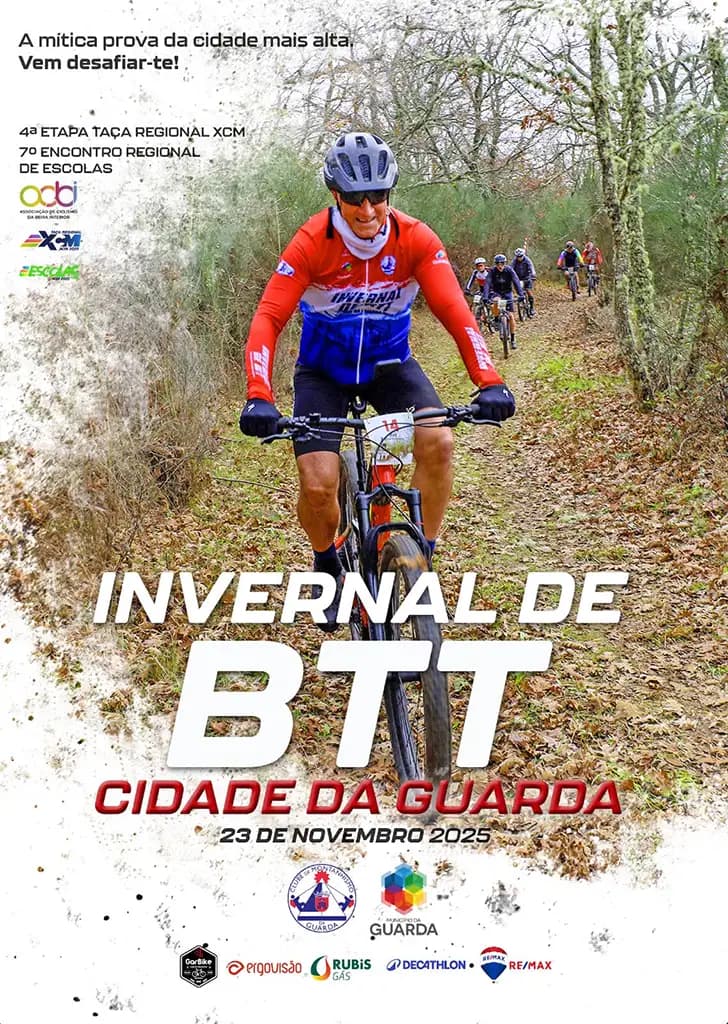 Cartaz de Invernal de BTT - Cidade da Guarda 2025