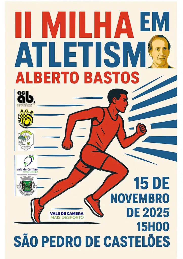 Cartaz de II Milha em Atletismo Alberto Bastos