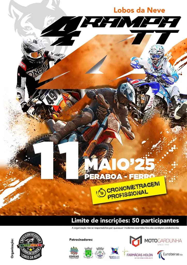 Cartaz de 4°Rampa TT Lobos da Neve
