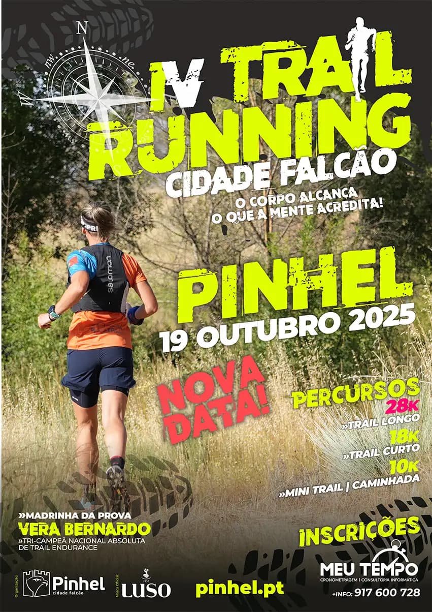 Cartaz de 4º Trail Run Pinhel Cidade Falcão