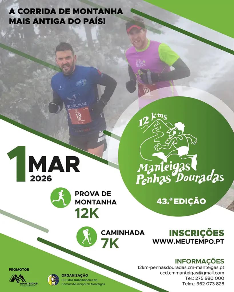 Cartaz de 12 Kms Manteigas - Penhas Douradas