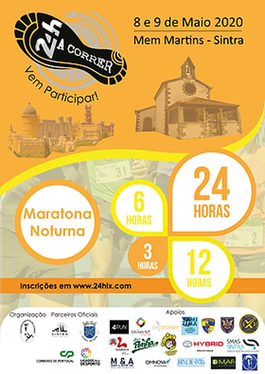 Cartaz de 24 HORAS A CORRER MEM MARTINS 2020