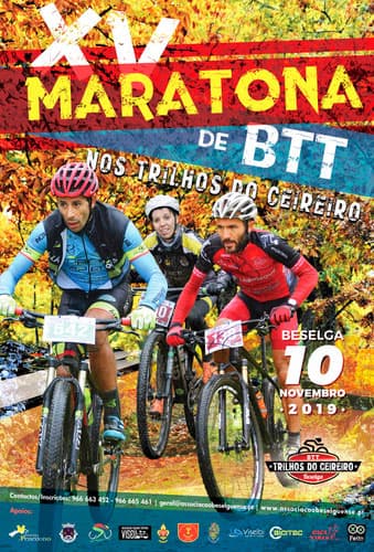 Cartaz de XV MARATONA DE BTT – NOS TRILHOS DO CEIREIRO