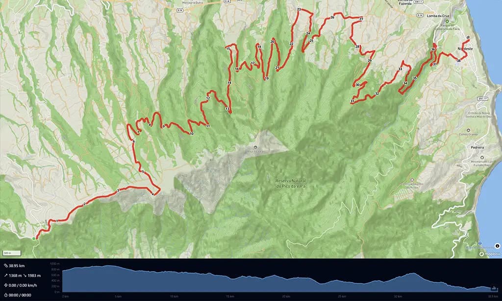 Percurso Trail Longo