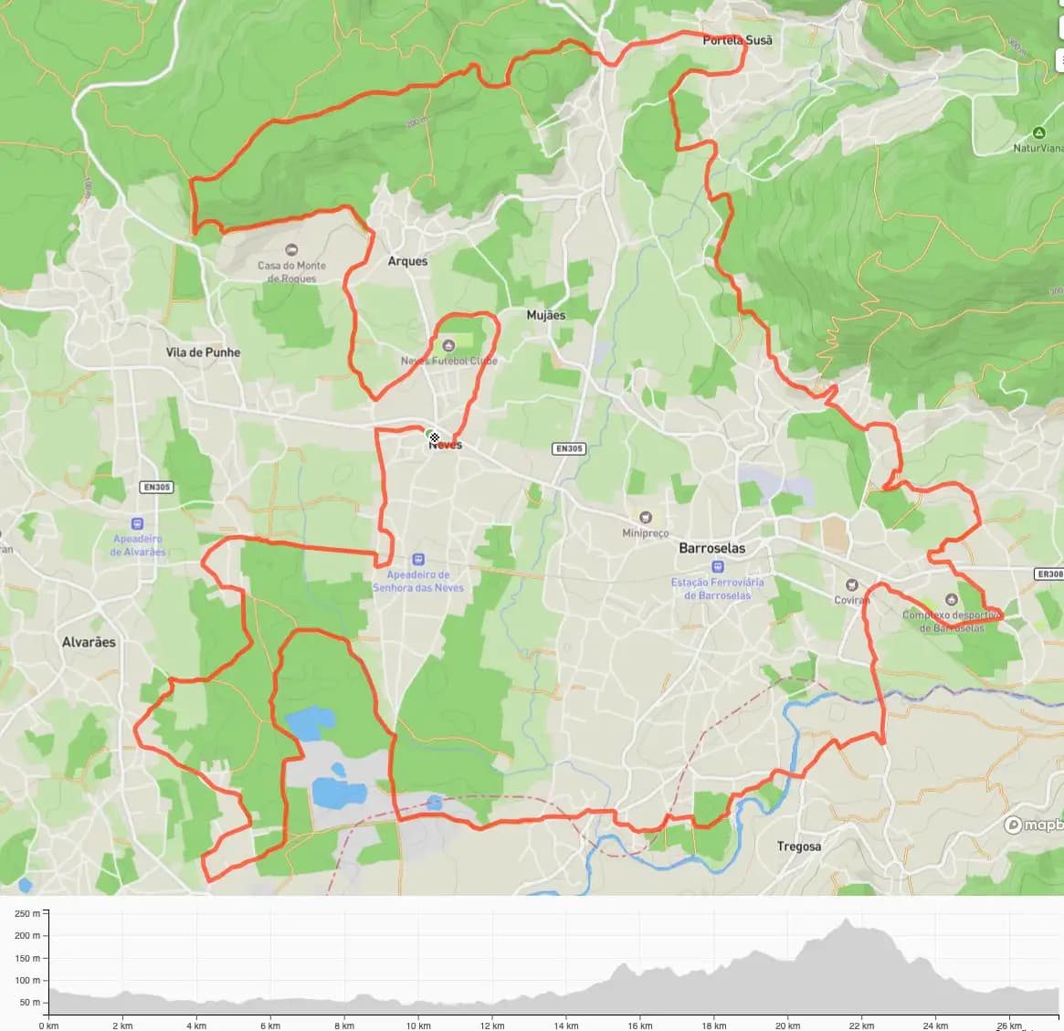Percurso 25km