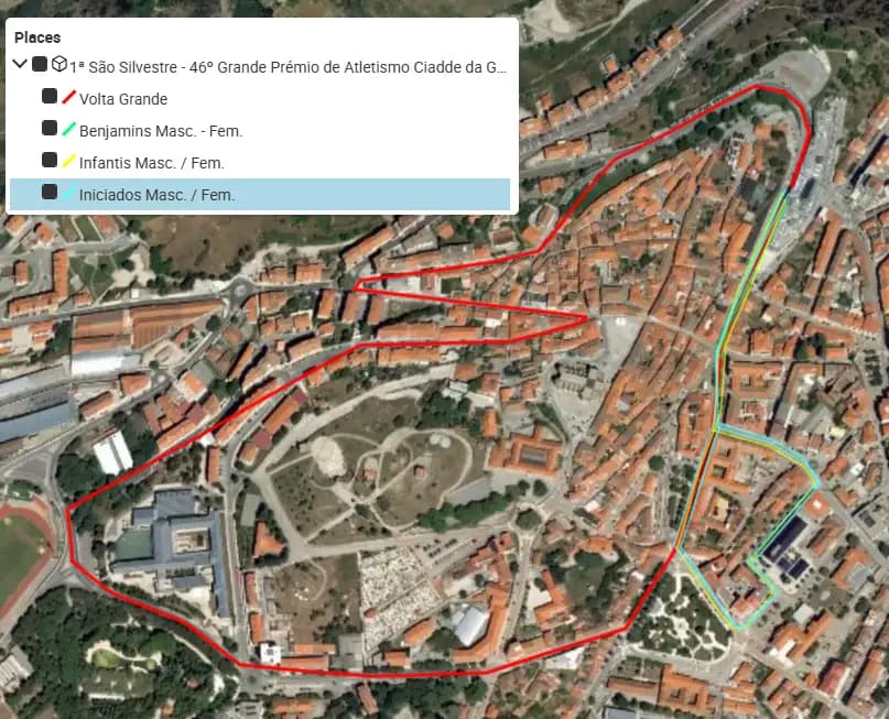 Percurso Corrida