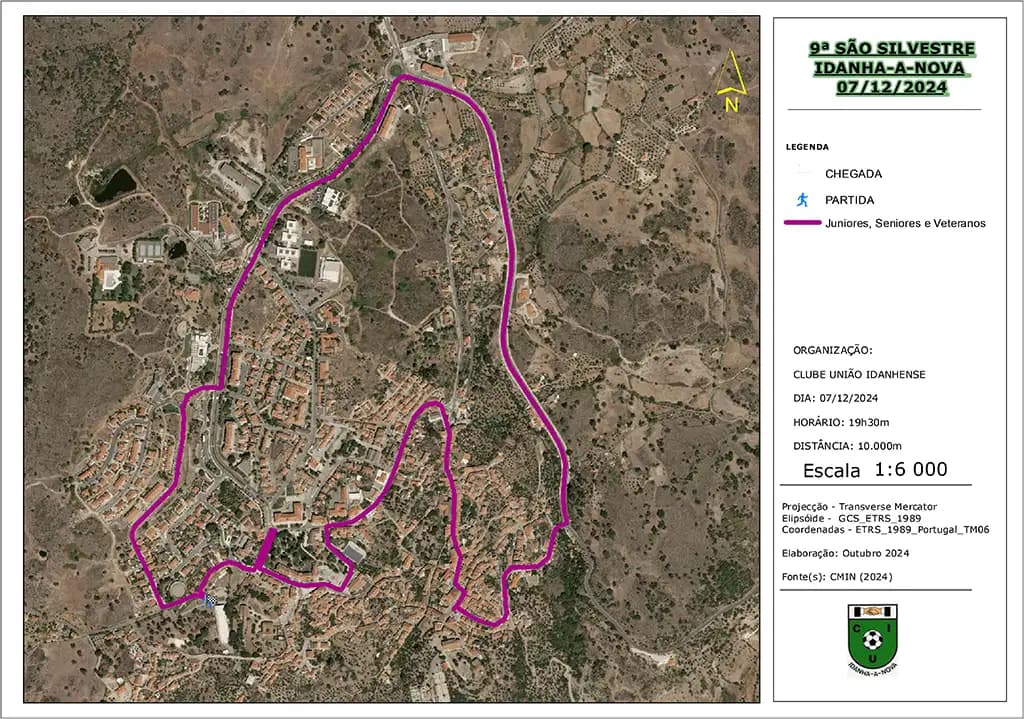 Percurso Corrida