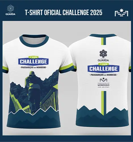 T-shirt do 2º Challenge - Passadiços do Mondego